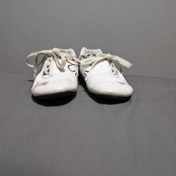 Puma Toddler sneaker size 8T with pink hounds tooth print - Picture 5 of 11